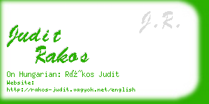 judit rakos business card